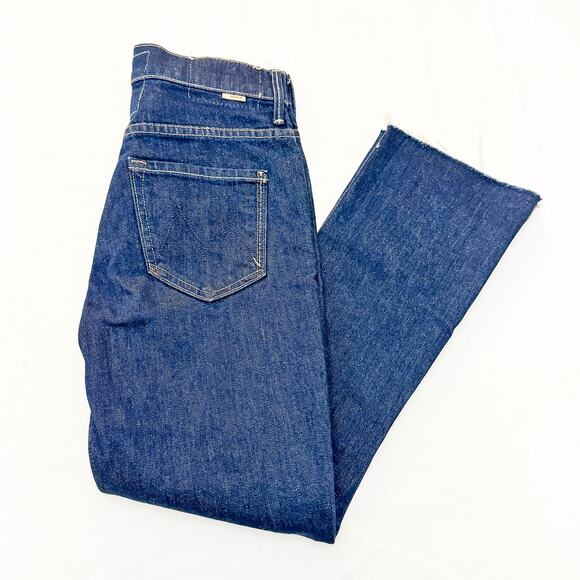 Mother Superior The Insider Crop Step Fray Clean Up Your Act Denim Jeans Size 25 - Picture 10 of 10